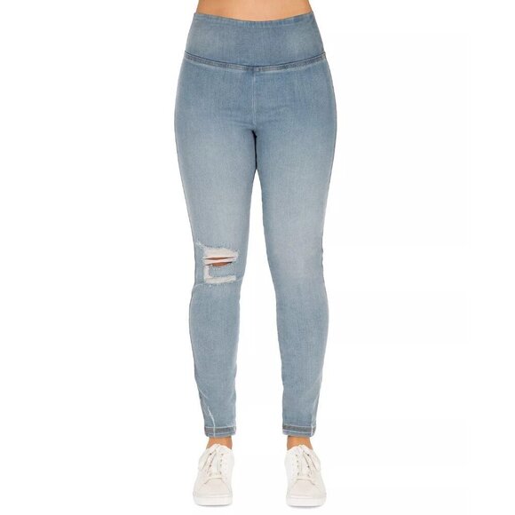 Rewash Denim - Rewash Juniors Size 1/25 Real Curve‎ High-Rise Pull-On Skinny Leg Jeggings Blue